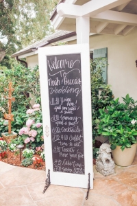 Ann Johnson Events Santa Barbara Wedding Signage