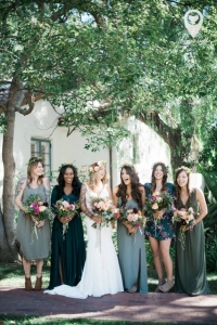 Ann Johnson Events Bohemian Santa Barbara Wedding Party Girls