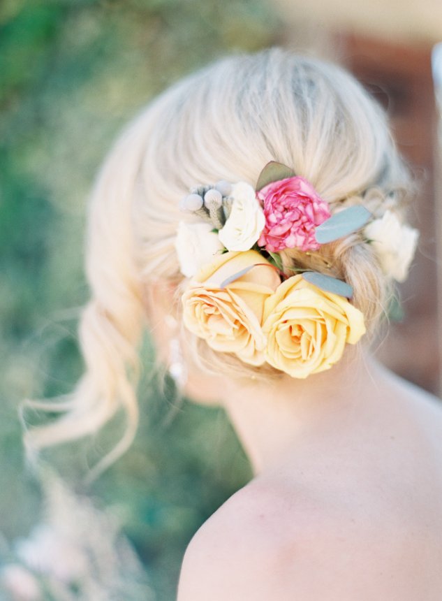 Wedding Hair with Flowers